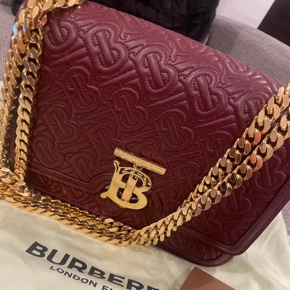 Burberry Small Monogram Quilted Leather Shoulder Bag/crossbody. - Picture 4 of 5